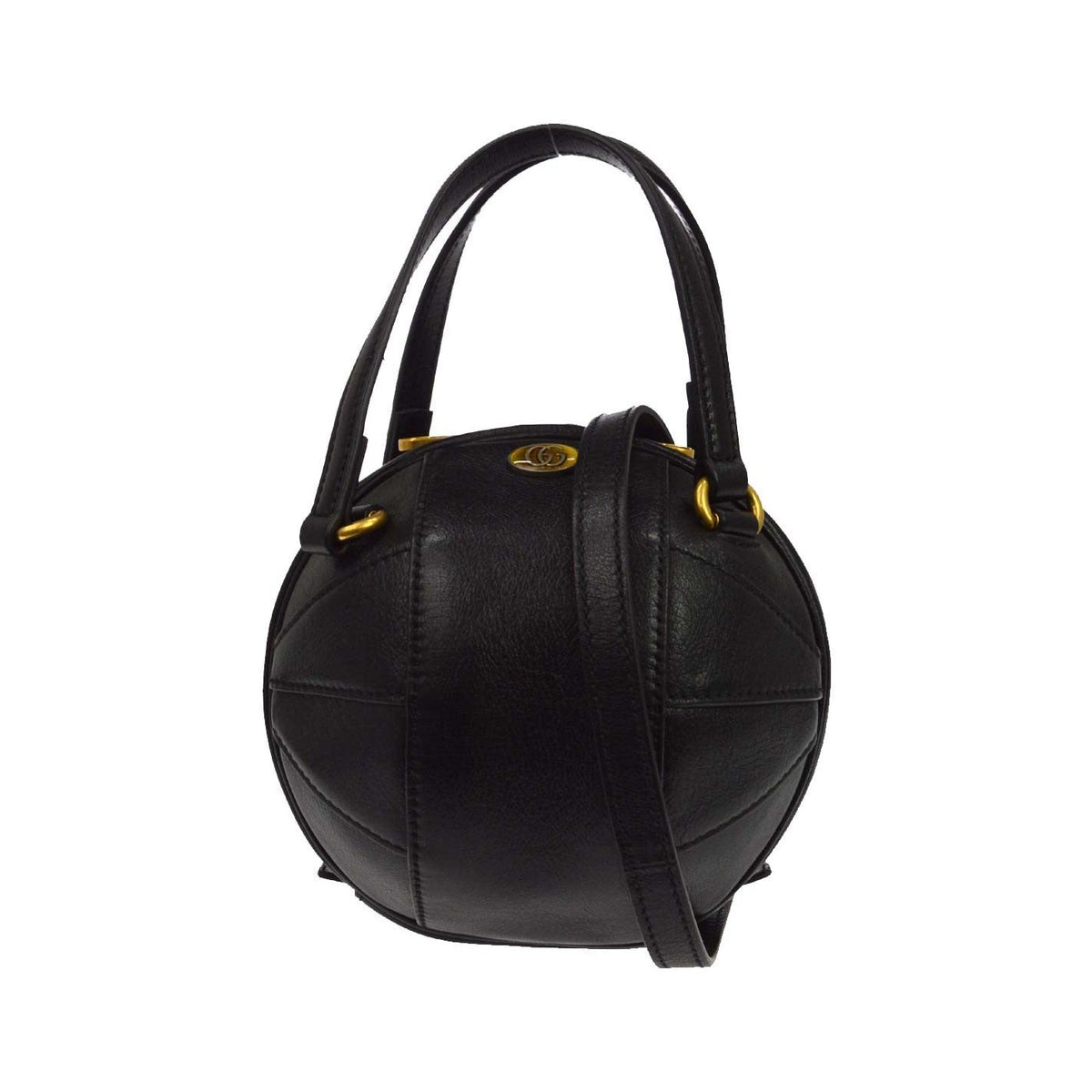 Gucci Tifosa Basketball Leather, Black, Leather, Handbag