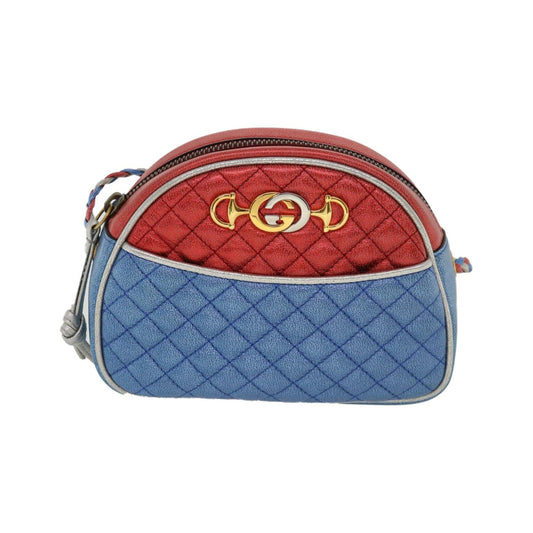 Gucci Trapuntata Camera Lambskin, Multicolour, Leather, Shoulder Bag
