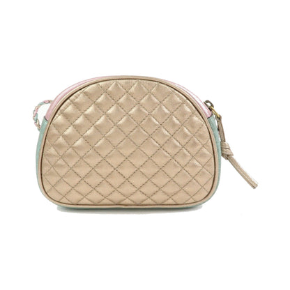 Gucci Trapuntata Camera Quilted Laminated Leather, Pink, Leather, Handbag