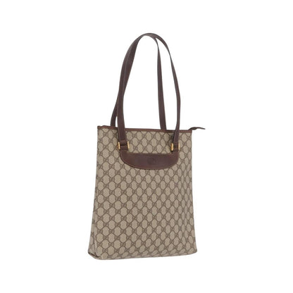 Gucci Vertical Tote GG Canvas, Beige, Canvas, Tote Bag