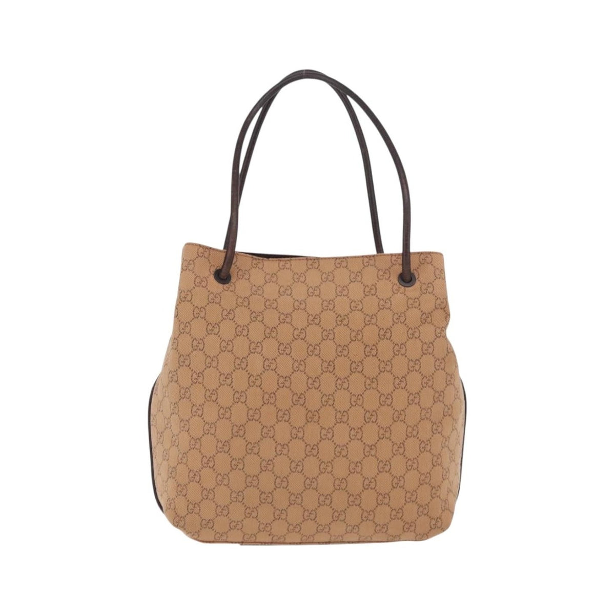 Gucci Vertical Tote GG Canvas, Orange, Canvas, Tote Bag