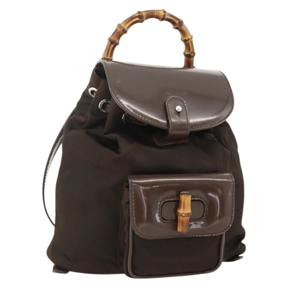 Gucci Vintage Bamboo Backpack - Brandsamsara