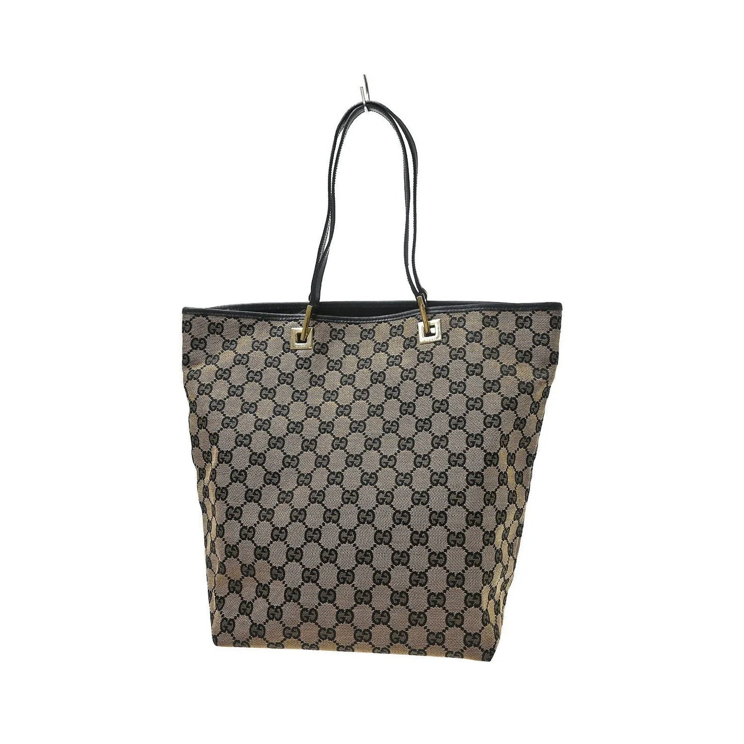 Gucci Vintage Bucket Shopping Tote GG Canvas, Beige, Canvas, Tote Bag