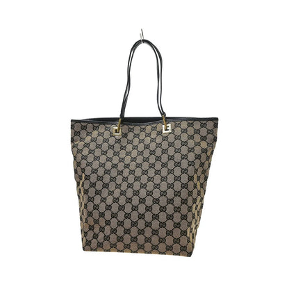Gucci Vintage Bucket Shopping Tote GG Canvas, Beige, Canvas, Tote Bag