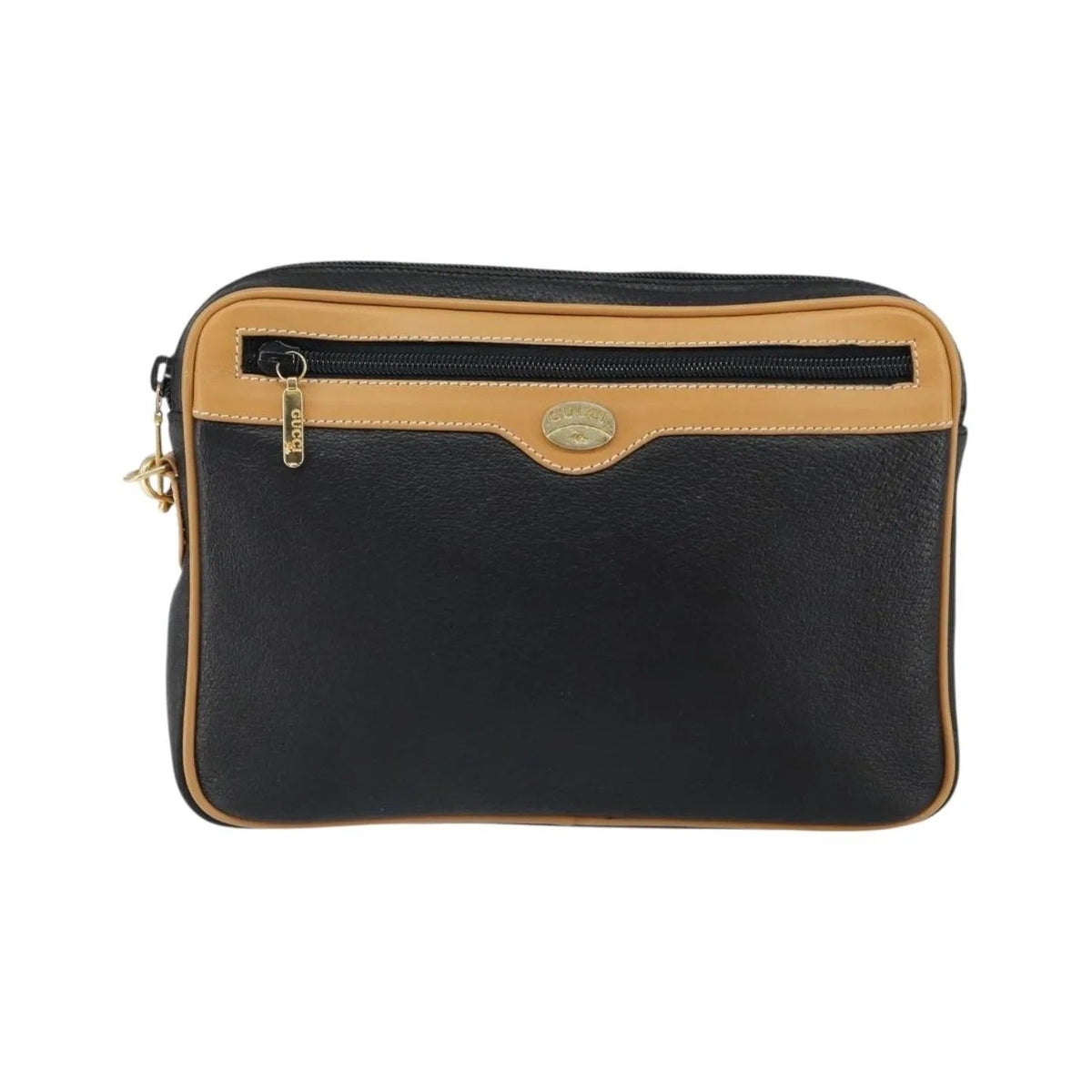 Gucci Vintage clutch Leather, Black, Leather, Clutch