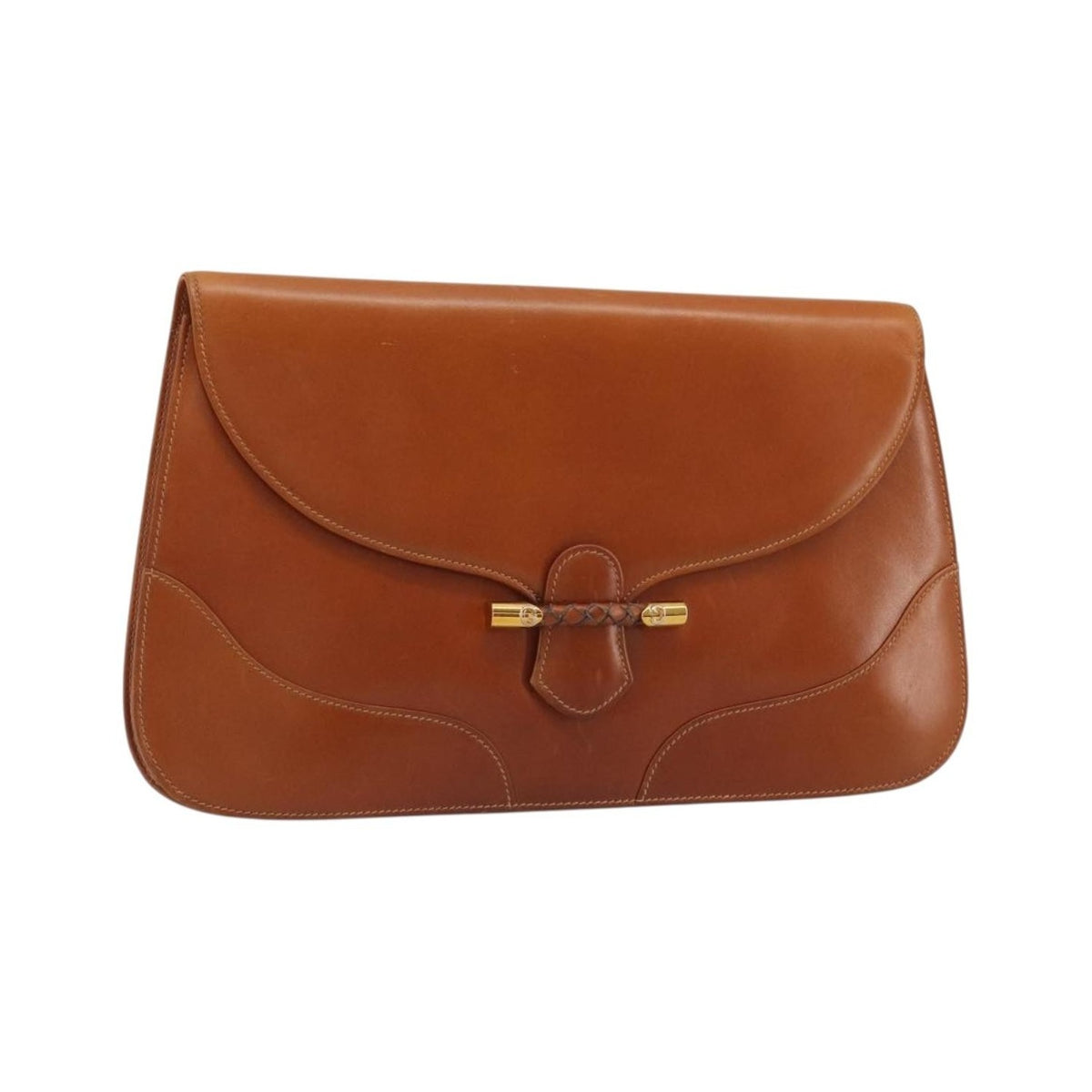Gucci Vintage clutch Leather, Brown, Leather, Clutch