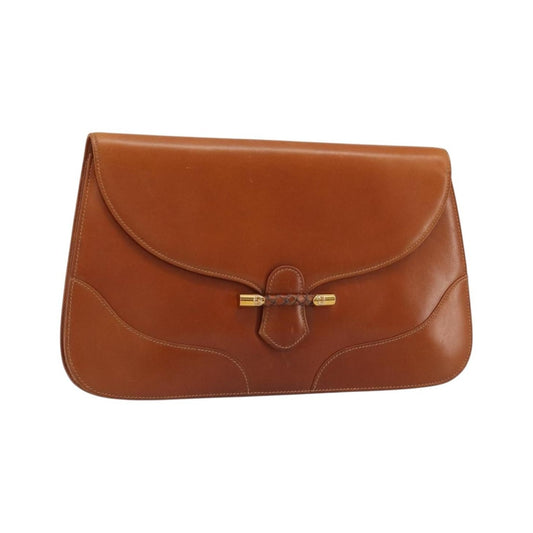 Gucci Vintage clutch Leather, Brown, Leather, Clutch