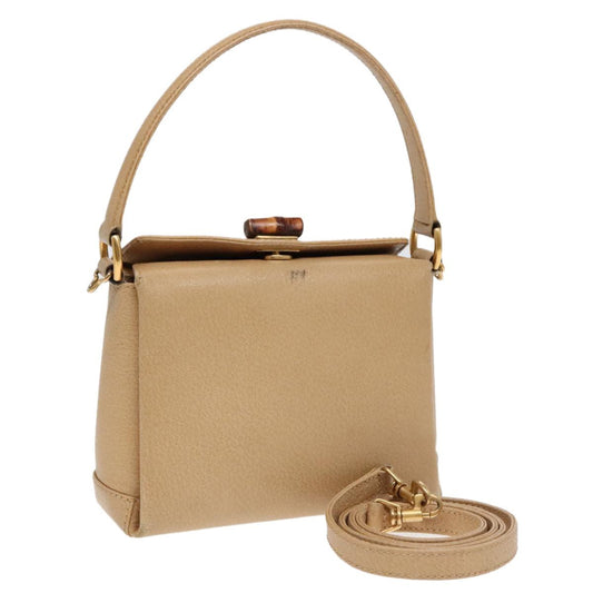 Gucci Vintage Convertible Bamboo Box Crossbody Bag - Brandsamsara