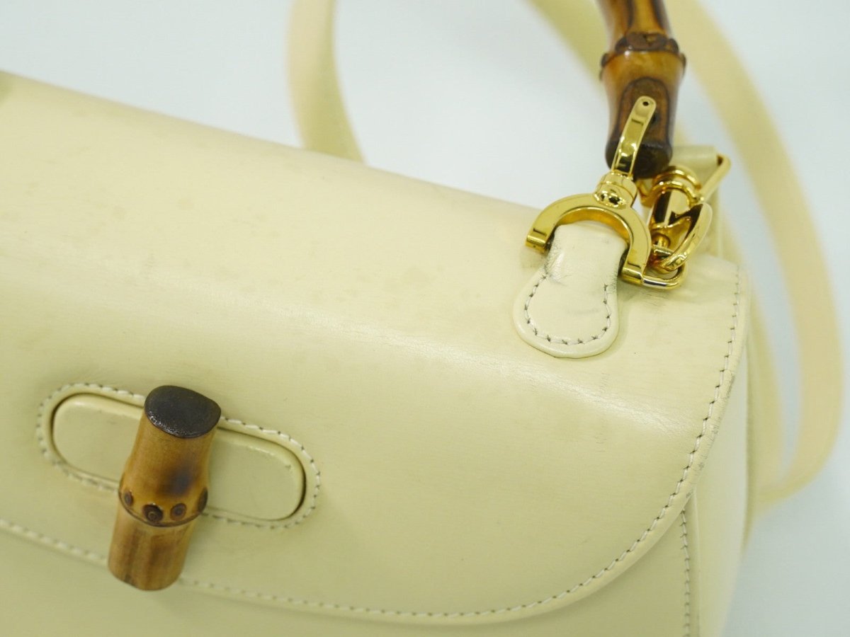 Gucci Vintage Convertible Bamboo Top Handle Bag - Brandsamsara