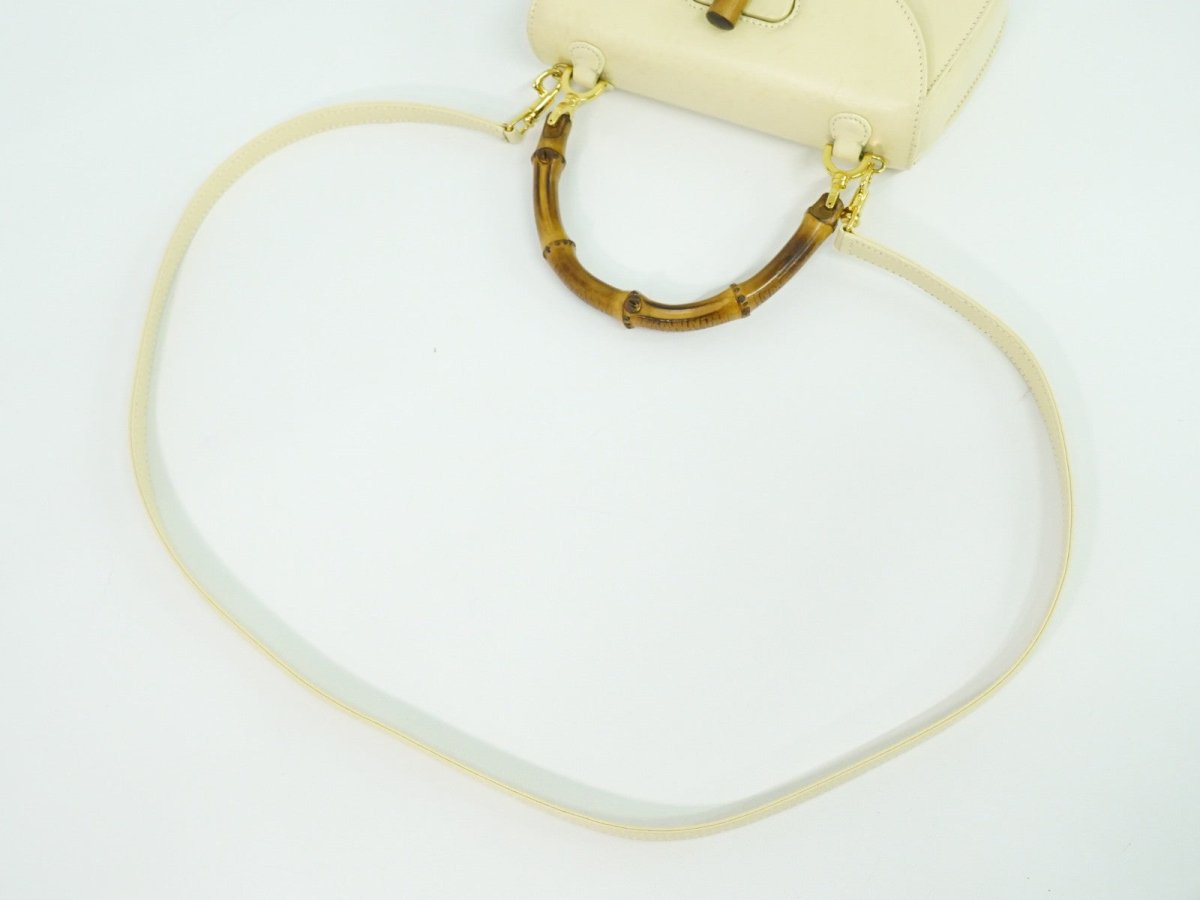 Gucci Vintage Convertible Bamboo Top Handle Bag - Brandsamsara