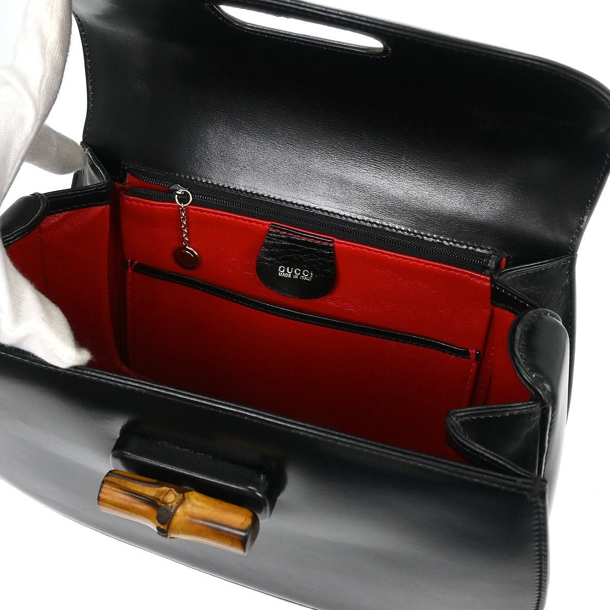 Gucci Vintage Convertible Bamboo Top Handle Bag - Brandsamsara