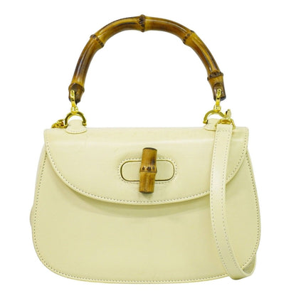 Gucci Vintage Convertible Bamboo Top Handle Bag - Brandsamsara