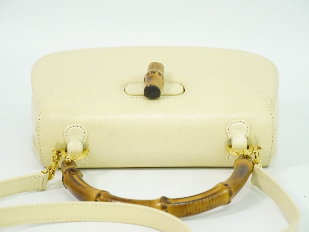 Gucci Vintage Convertible Bamboo Top Handle Bag - Brandsamsara