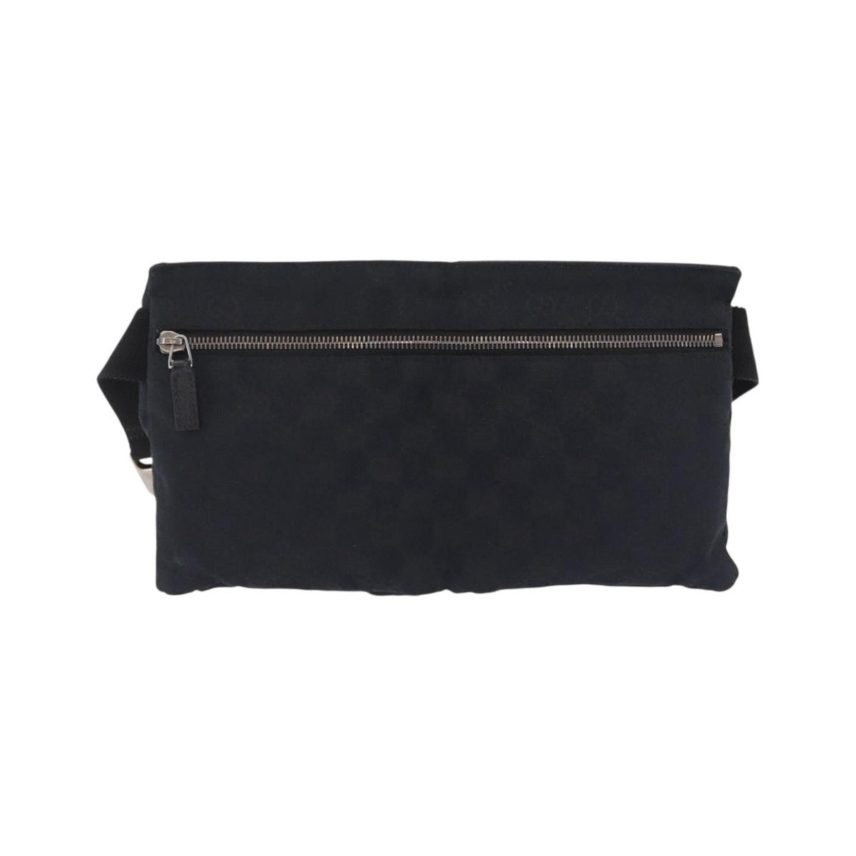 Gucci Vintage Double Web Belt Canvas, Black, Canvas, Shoulder Bag