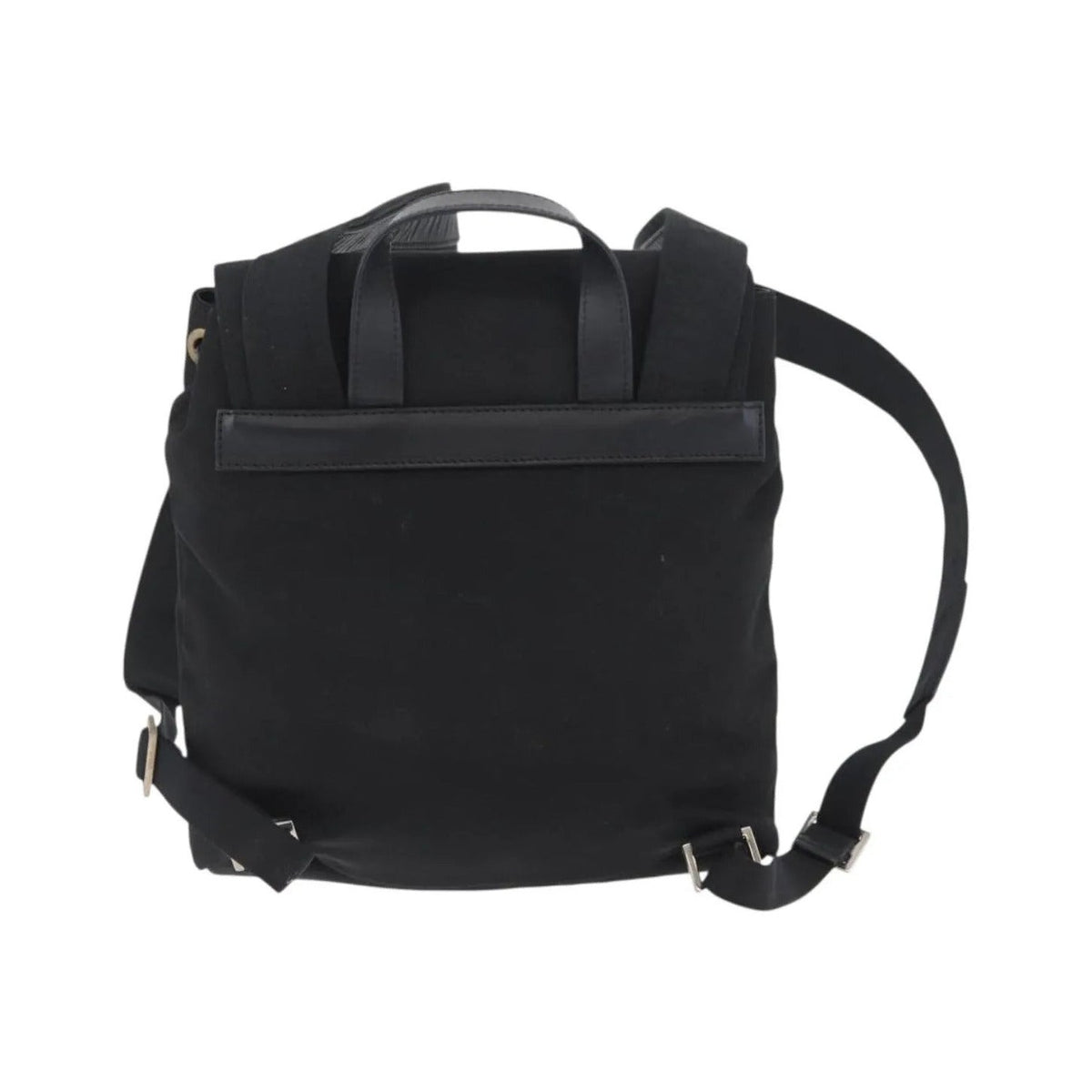 Gucci Vintage Flap Nylon, Black, Nylon, Backpack