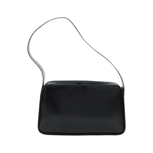 Gucci Vintage G logo Leather, Black, Patent Leather, Shoulder Bag
