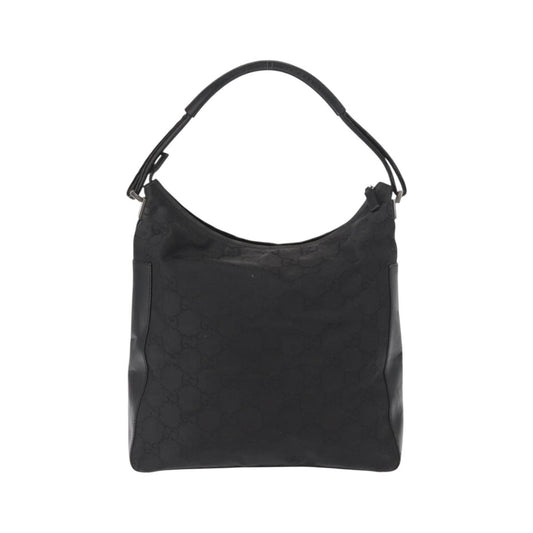 Gucci Vintage Hobo GG Canvas and leather, Black, Canvas, Shoulder Bag