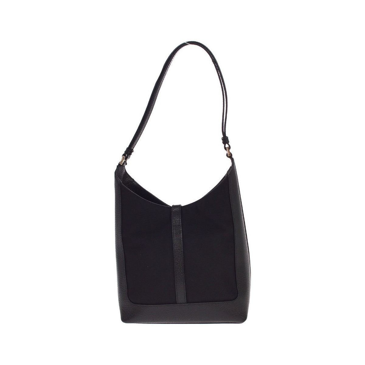 Gucci Vintage Jackie O Hobo Canvas and leather, Black, Leather, Shoulder Bag