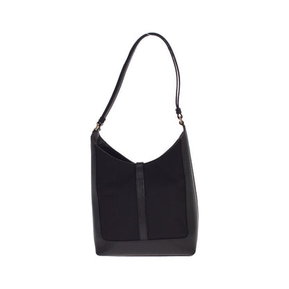 Gucci Vintage Jackie O Hobo Canvas and leather, Black, Leather, Shoulder Bag