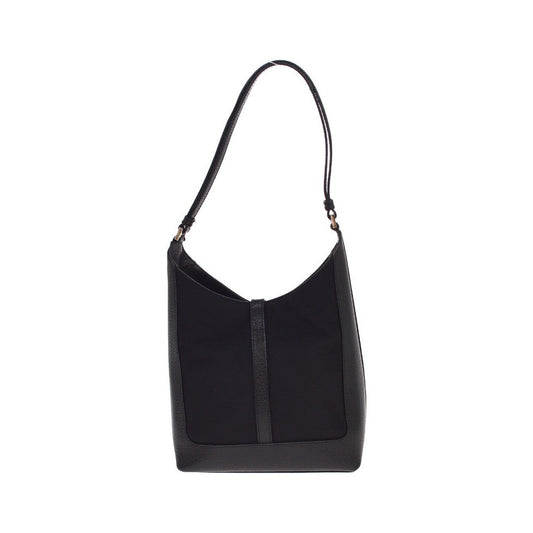 Gucci Vintage Jackie O Hobo Canvas and leather, Black, Leather, Shoulder Bag