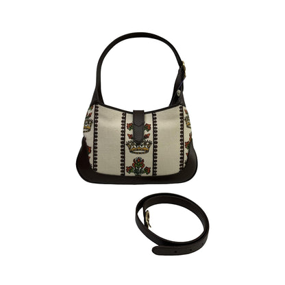 Gucci Vintage Jackie O Web Hobo GG Canvas and leather, Multicolour, Canvas, Shoulder Bag