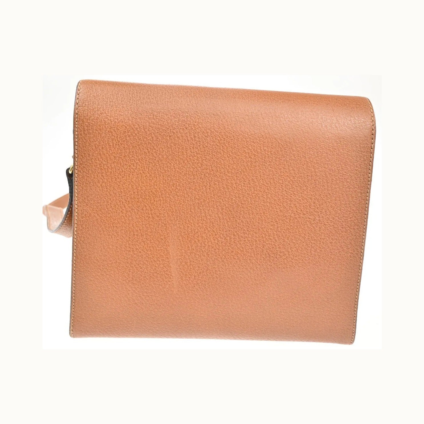 Gucci Vintage Lady Lock Top Handle Leather, Brown, Leather, Shoulder Bag