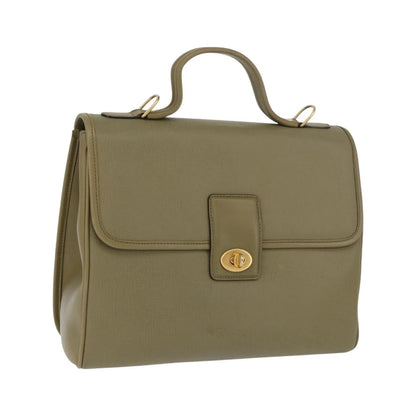 Gucci Vintage Leather, Green, Leather, Handbag