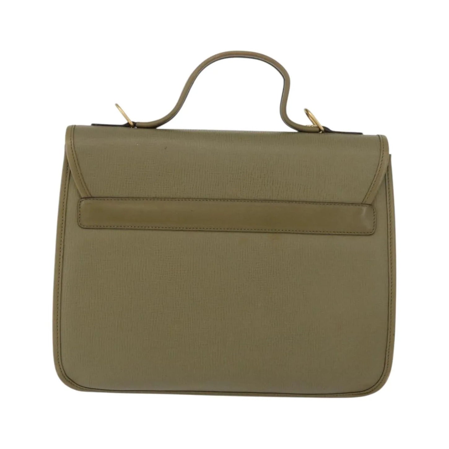 Gucci Vintage Leather, Green, Leather, Handbag