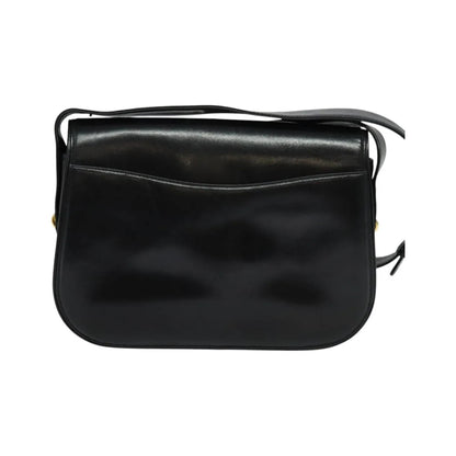 Gucci Vintage Leather, Black, Leather, Shoulder Bag