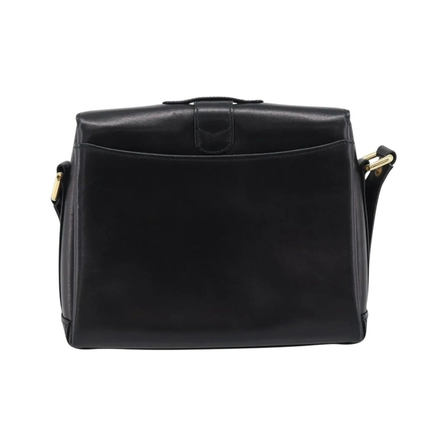 Gucci Vintage Leather, Black, Leather, Shoulder Bag