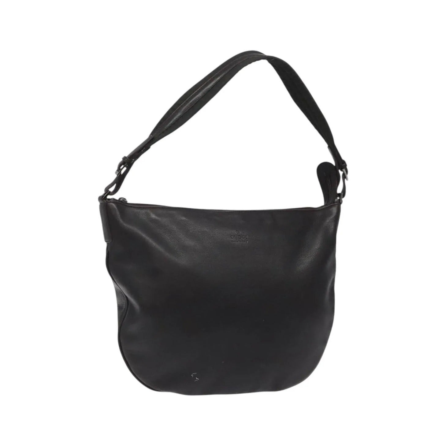 Gucci Vintage Leather, Brown, Leather, Shoulder Bag
