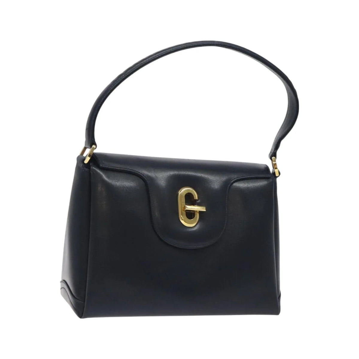 Gucci Vintage Leather, Navy, Leather, Handbag