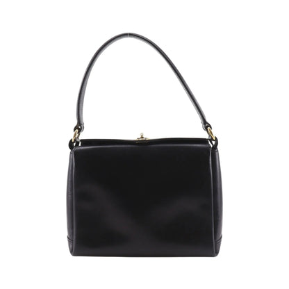 Gucci Vintage Leather, Black, Leather, Shoulder Bag