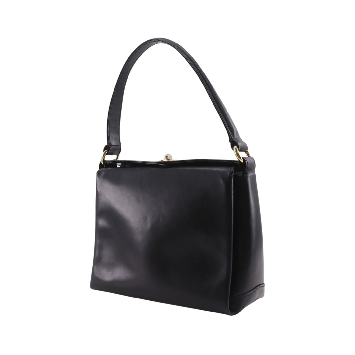 Gucci Vintage Leather, Black, Leather, Shoulder Bag
