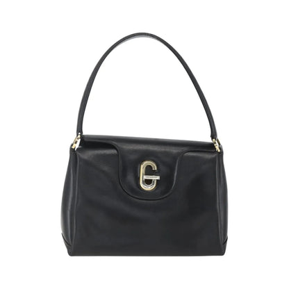 Gucci Vintage Leather, Black, Leather, Handbag