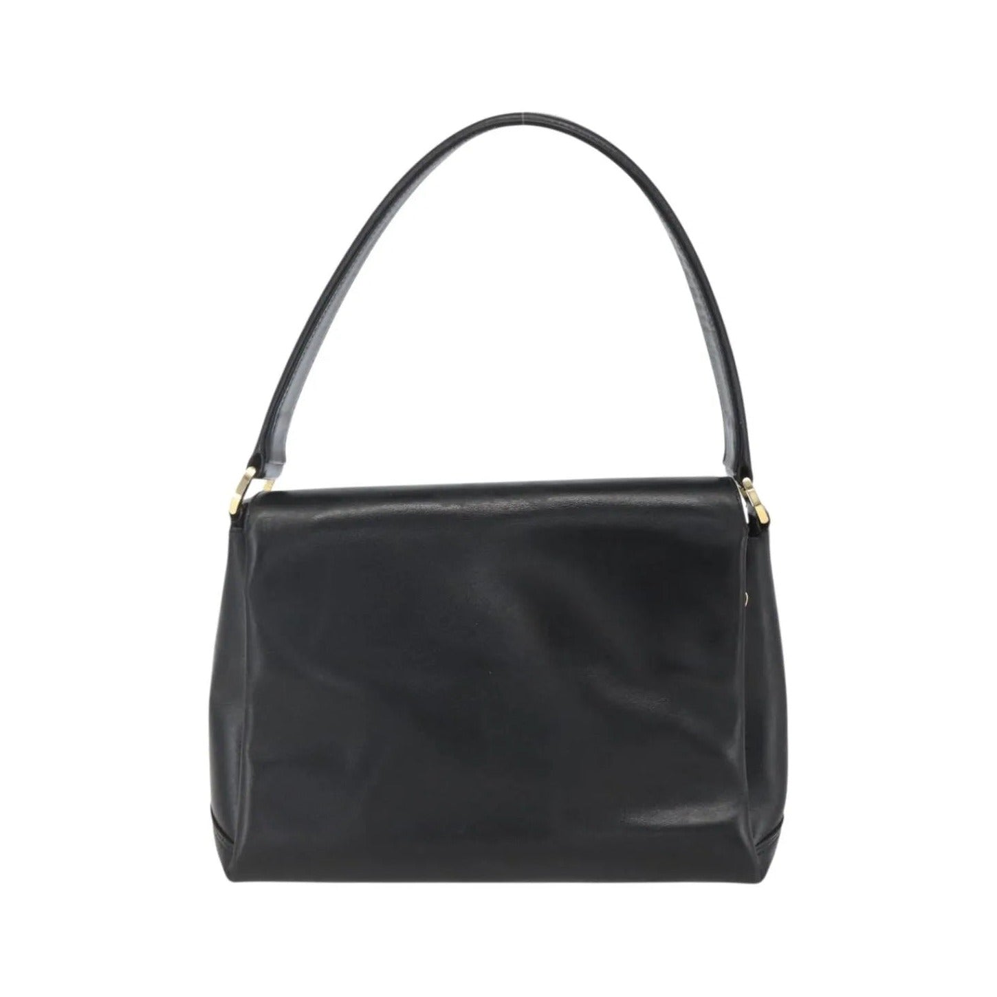 Gucci Vintage Leather, Black, Leather, Handbag