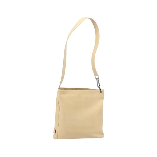 Gucci Vintage Leather, Beige, Leather, Shoulder Bag