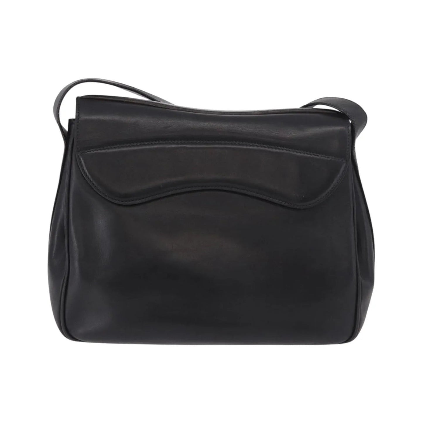 Gucci Vintage Leather, Black, Leather, Shoulder Bag