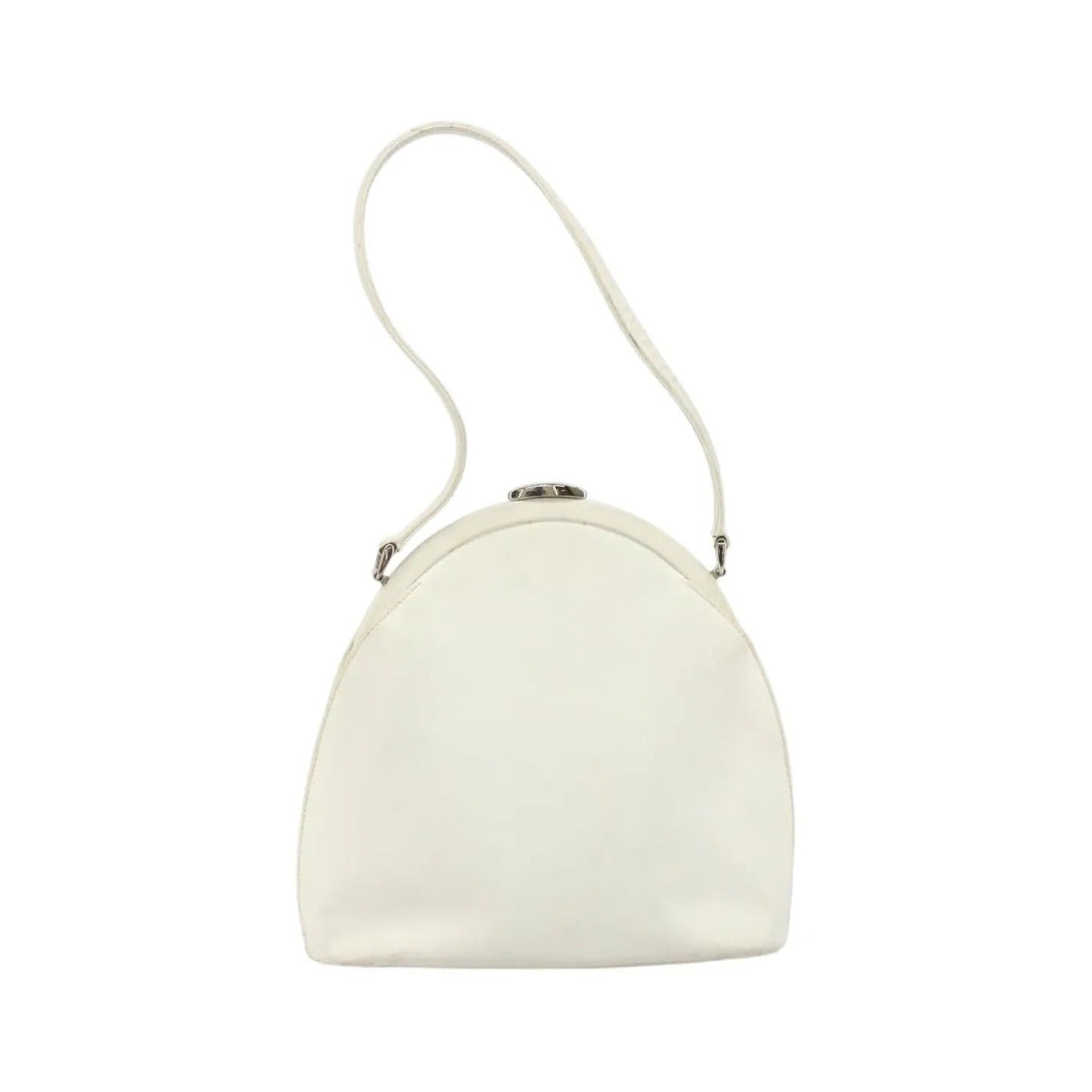 Gucci Vintage Leather, White, Leather, Handbag