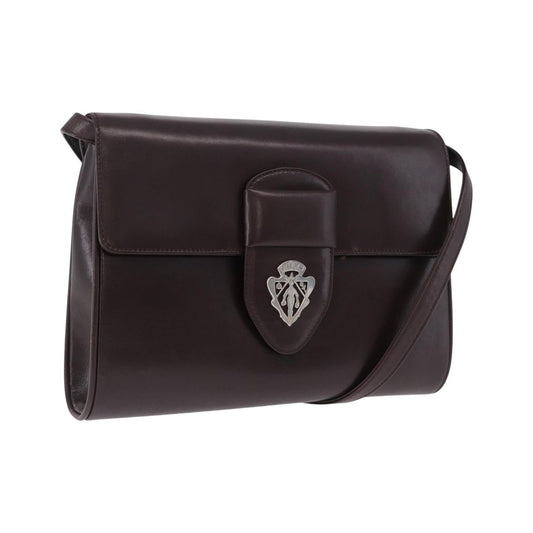 Gucci Vintage Leather, Brown, Leather, Shoulder Bag
