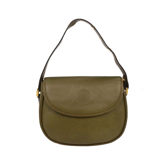 Gucci Vintage Leather, Green, Leather, Handbag