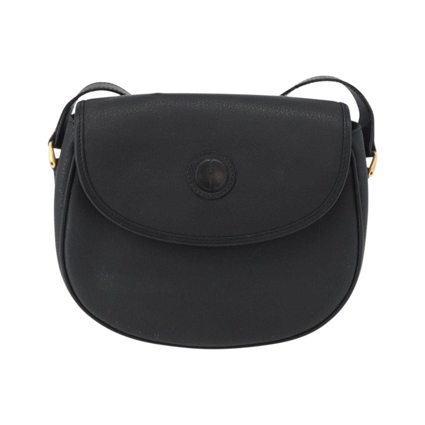 Gucci Vintage Leather, Black, Leather, Shoulder Bag