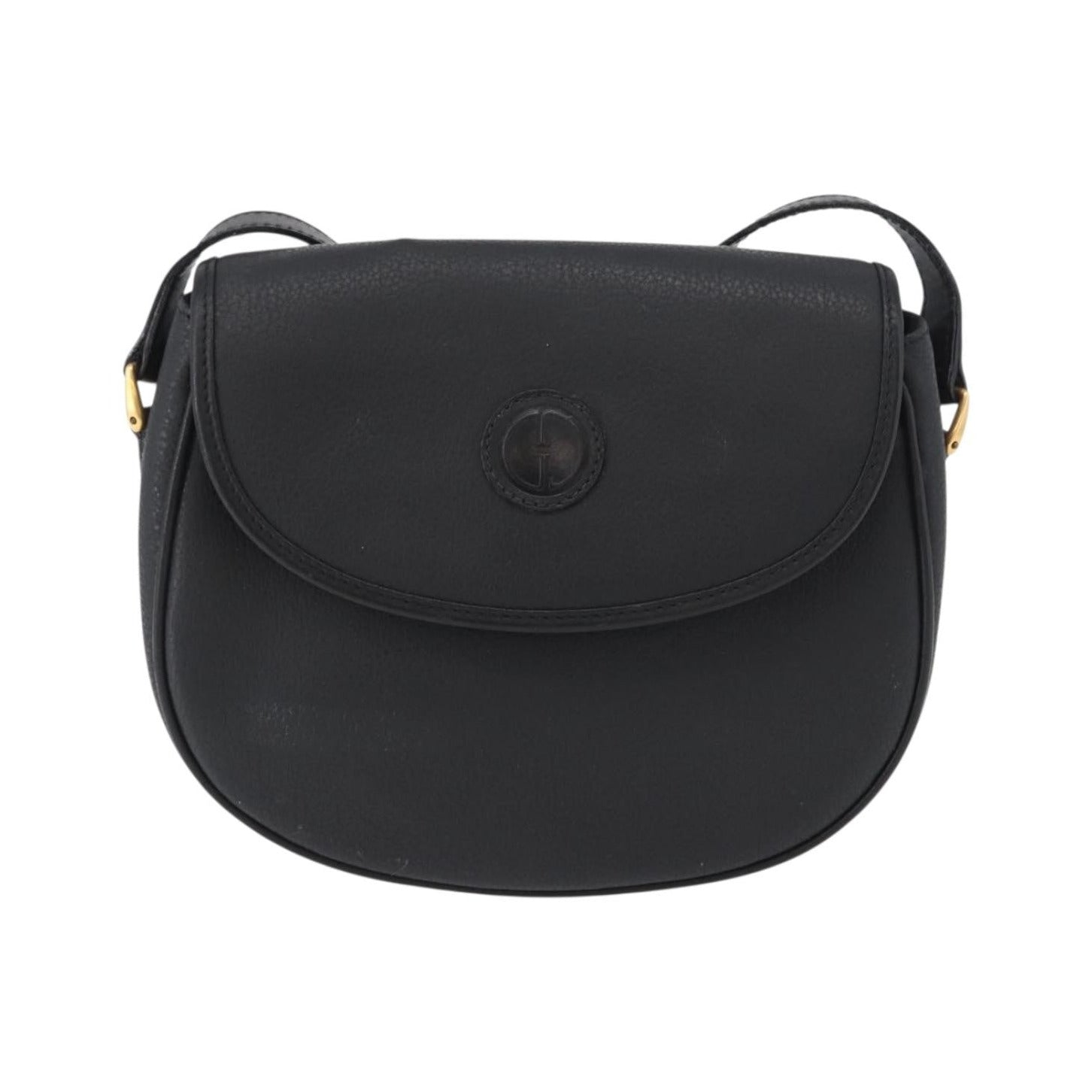 Gucci Vintage Leather, Black, Leather, Shoulder Bag