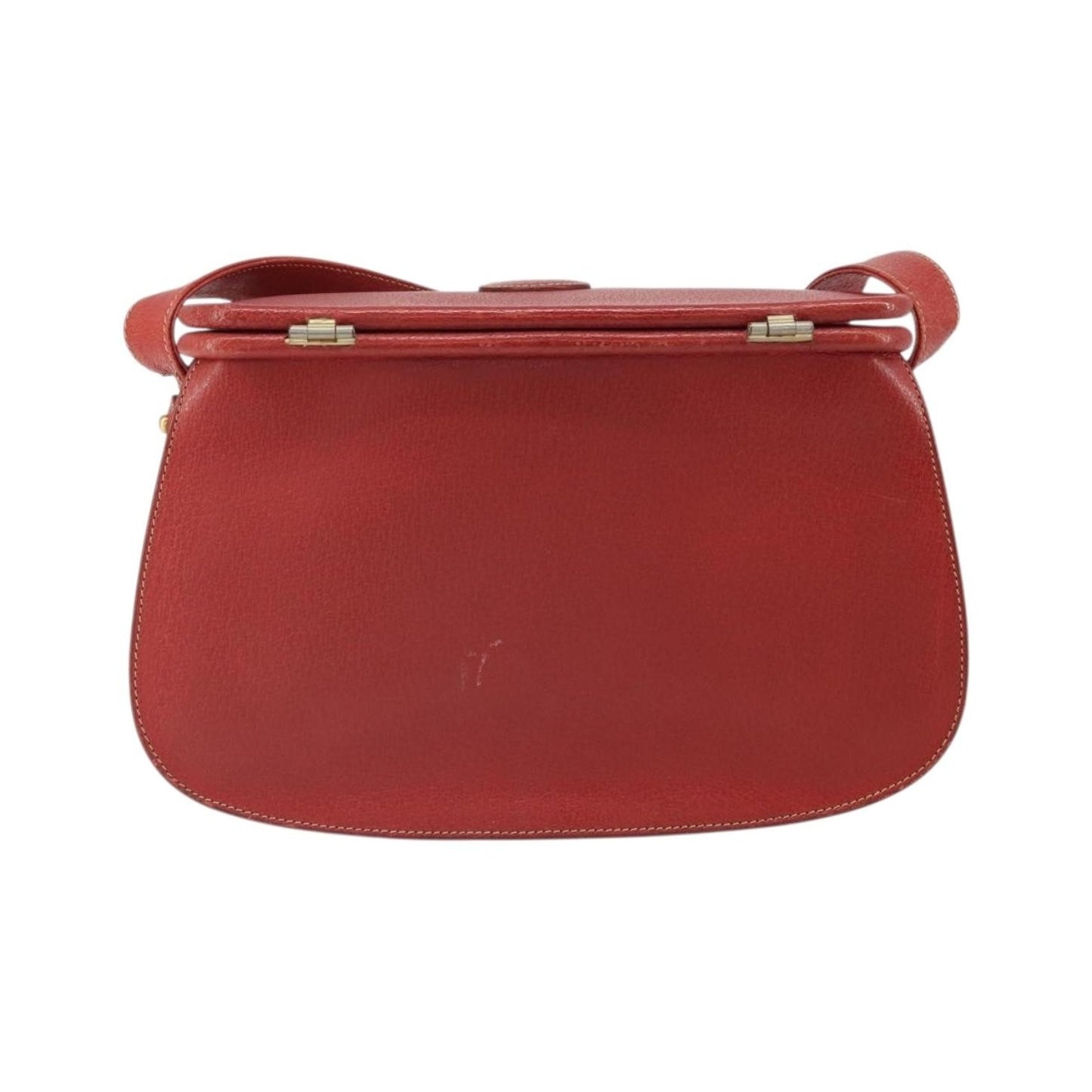 Gucci Vintage Leather, Red, Leather, Shoulder Bag