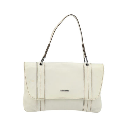Gucci Vintage Leather, White, Leather, Handbag