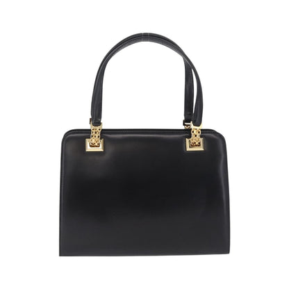 Gucci Vintage Leather, Black, Leather, Tote Bag