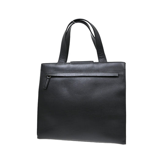 Gucci Vintage square G Leather, Black, Leather, Handbag