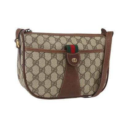 Gucci Vintage Web GG Coated Canvas, Beige, Canvas, Crossbody Bag