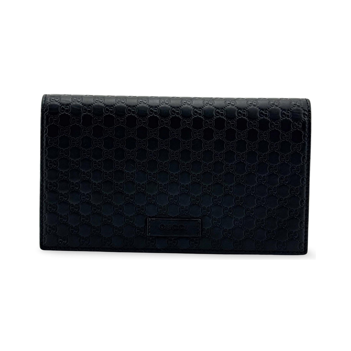 Gucci Wallet on Strap Microguccissima Leather, Black, Leather, Crossbody Bag