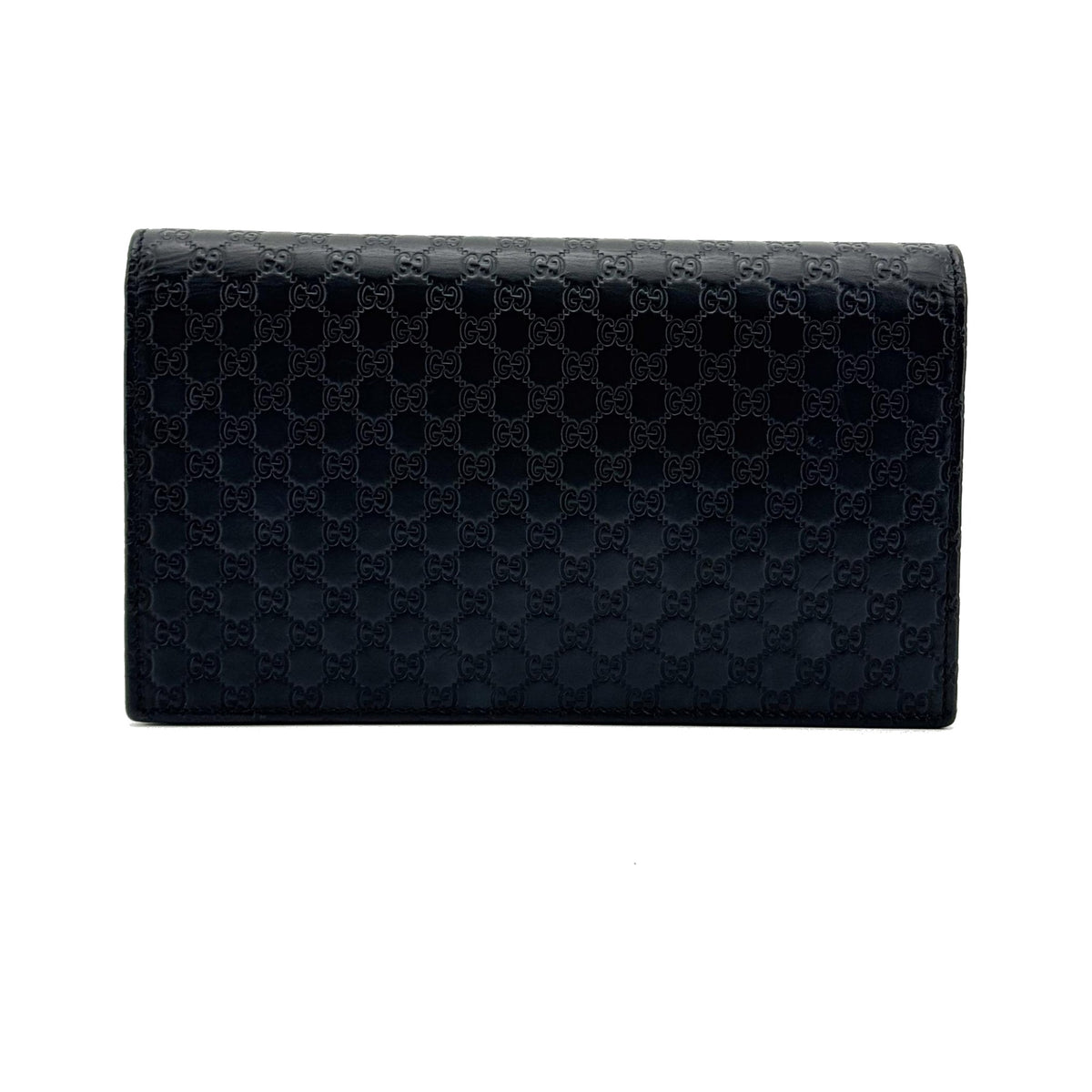Gucci Wallet on Strap Microguccissima Leather, Black, Leather, Crossbody Bag